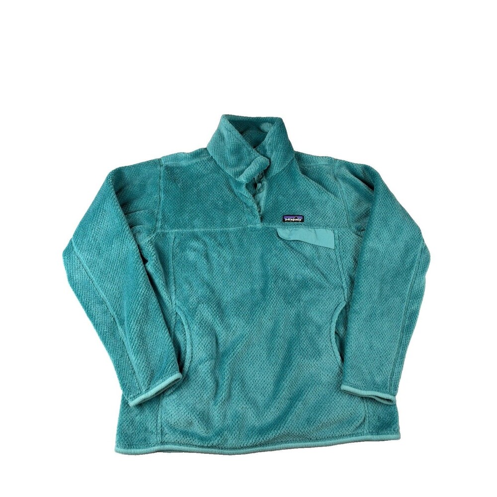 Patagonia Women's Re-Tool Snap-T Fleece Pullover Polartec fleece Size Large Teal